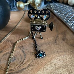 Betsey Johnson Camera Necklace